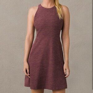 NWT prAna KIMBLE ATHLETIC STRETCH DRESS IN FLANNEL HEATHER SZ XS